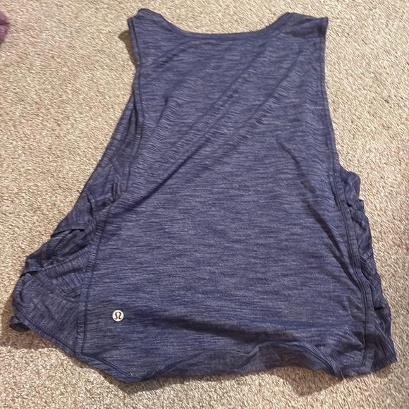 Heathered blue lululemon tank top RARE - Picture 3 of 4